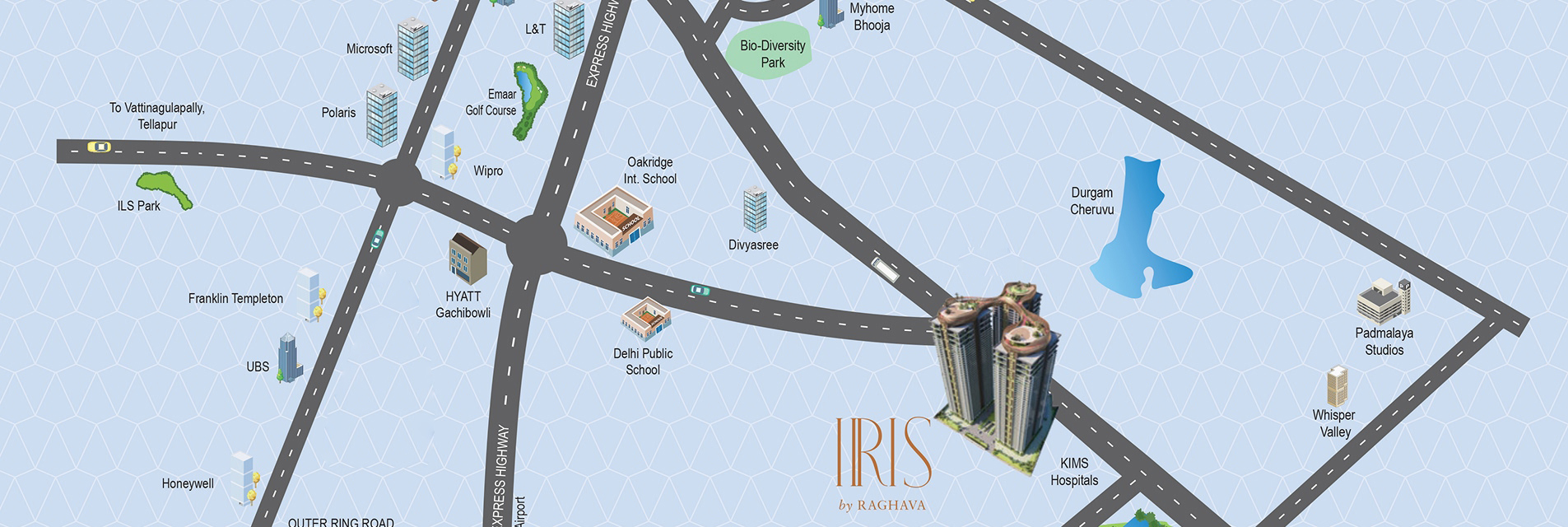 IRIS location map